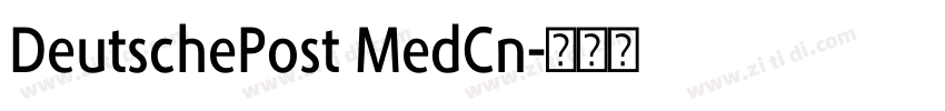 DeutschePost MedCn字体转换 DeutschePost MedCn字体转换